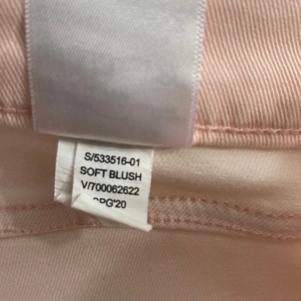 Banana Republic Jeans Womens 8 Mid Rise Pink Denim Skinny‎ Pastel Pants Stretch